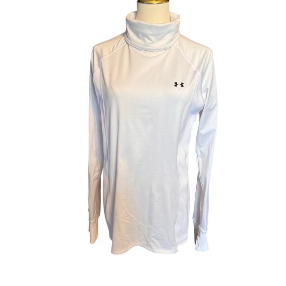 Under Armour Train Cold Weather Funnel Neck.  White.  Women's Size Large - Picture 1 of 7